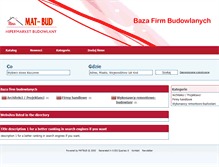 Tablet Screenshot of bazafirm.matbud.pl